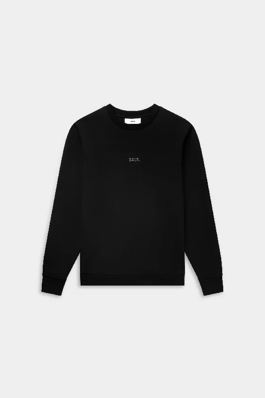 Q-Series Regular Fit Crewneck Jet Black