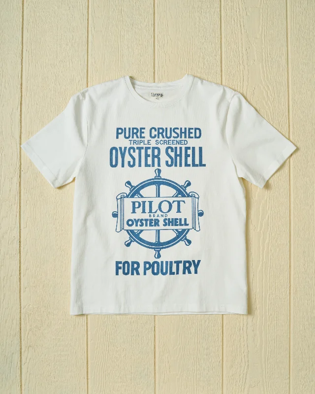 Oyster Shell Heavyweight Tee in White