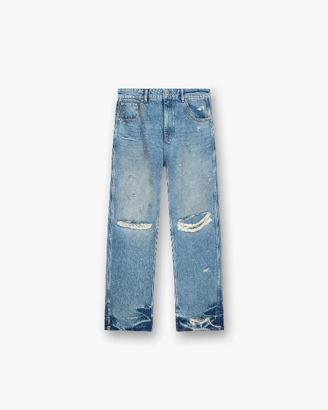 Represent X Duke + Dexter Baggy Denim - Mechanic Blue